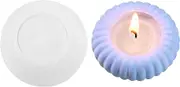 Candle Stick Holder Mold | Candlestick Silicone Molds,Round Candlestick Mold, Creative Round Lantern Design Candle Holder for Table Centerpiece