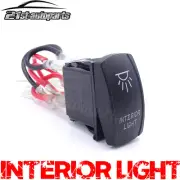 For Polaris RZR XP 1000 Blue LED Rocker Switch Laser Etched LED INTERIOR LIGHT