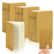 WYOMER 36-Piece Set of 4'' X 2.5'' Kraft Paper Pocket Notebooks - Mini Portable