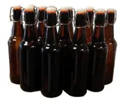 Mangrove Jacks Amber Flip Top Bottles - 12x 500mL