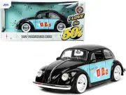 1959 Volkswagen Beetle Black I Love the 50's Jada 1/24 Diecast Model Car