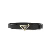 [Prada] Prada Saffiano-leather Belt 90 CM BLACK