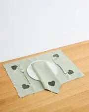 Sage & Olive 100% French Flax Linen Amour Napkins (Set of Four)