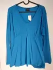 Pea in a pod Size XL Green Teal Maternity Top