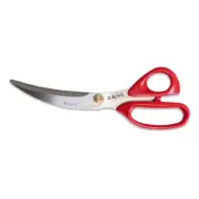 Kitchen Shears Stainless Steel Korean BBQ Meat Curve Scissors 10" Bulgogi Herbs