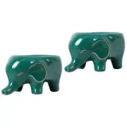 2 Pieces Sponges Draining Tray Small Elephant Soap Box Case Holder Travel