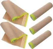 SHOWERORO Auto Body Masking Tape Pack Paint Masking Paper Contractor Painters Paper Roll Easy to Apply Remove Rolls