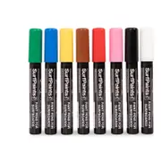 Surfpaints Primary Acrylic Paint Pens - 4mm Durable Wide Nibs for All Surfaces