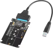 M.2 NGFF or mSATA to SATA 3.0 Adapter, Converter Drive Card