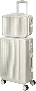 [Slimbridge] 4pcs Luggage Set 14"+20"+24"+28" Suitcase Trolley, Travel Carry On Packing Luggage with Built-in Lock, Hard Shell Wheels Spinner Luggages Suitcases, White
