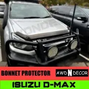 Bonnet Protector Black Guard For Isuzu D-max Dmax Dual Cab 2017-2020