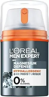 L'Oreal Paris Men Expert pert Sensitive Skin Moisturiser, Magnesium Defence, Hypoallergenic 24H Daily Men's