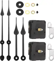 Quartz Clock Movement, 2 Set DIY Aluminum Clock Replacement Mec