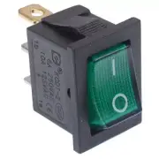 Green illuminated On-Off Rectangle Rocker Switch 12V SPST