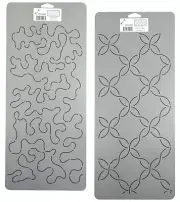 Quilting Stencil Simple Stipple Quilt Patterns & Floral Weave Quilters Template
