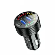 36W QC3.0 Car Cigarette Lighter Socket Dual USB Fast Charger Power LED Adapter