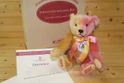 Steiff Bear 420184 Jahrtausendweschel Club Edition 1999 Rose/Gold #08515