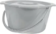 Hoement Splash Proof Bucket Commode Chair Plastic Spittoon Portable Toilet for Elderly Spittoon for Elderly Plastic Urine Bucket Spittoon with Lid Portable Spittoon Plastic Urinal