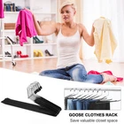 10pcs Clothes Hangers Heavy Duty Metal Strong Non-Slip Clothing Coat Hanger