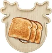 Christmas Wooden Tray - Christmas Theme Bread Serving Tray - Kitchen Serving Boards for Meat, Cheese, Bread, Vegetables & Fruits