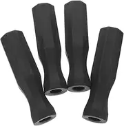 Kisangel 4pcs Foosball Handle Foosball Balls Football Games Football Grip Parts Mitre Ball Mini Soccer Foosball Table Parts Table Soccer Game Foosball Table Handle Table Football PVC Black