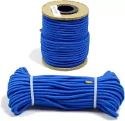 Marine Masters 3/8" blue Bungee Cord-100ft-Heavy Duty Multi-use Polyester rope