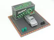 Parking base Display for diecast cars 1:43 with 20 ft container + equipment 1/43