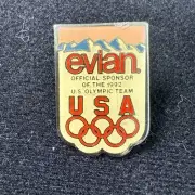 1992 Olympic Team Memorabilia Evian Water Sponsor Vintage Pin