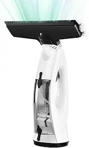 Posuu Window Vacuum Squeegee, 3 in 1 Cordless Window Vacuum Cleaner, Rechargeable Window Vac with Spray/Squeegee/Vacuum, Electric Squeegee for Windows, Tiles, Mirrors, Car Windshield
