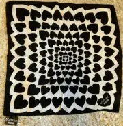 NWT Boutique Moschino 100% Silk Black/ White Scarf