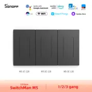 SONOFF M5 SwitchMan wifi Smart Wall Switch 120mm version Push Button Switch 1/2/