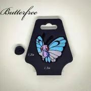 Pokémon Butterfree Character Pin Badge, Replacement Back Included