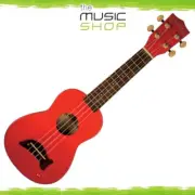 Kala Makala Red Gloss Soprano Dolphin Ukulele with Bag - MK-SD/RD