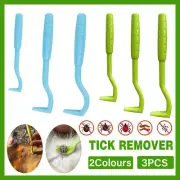 3PCS Pet cleaning tool Set Pet Dog Cat Flea Picker Twist Hook Scratching Remover