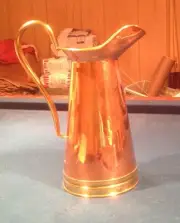 12" OOPS BARGAIN Copper & Brass Pitcher