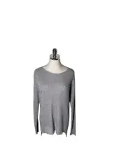 Eileen Fisher Sweater Women's Size Small Smoke Gray Linen Cotton
