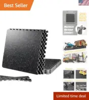 Quality Puzzle Exercise Tiles Mat - 6pk 24" x 24" Interlocking Rubber 20mm Th...
