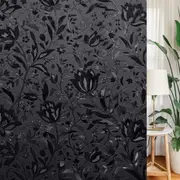 Static Cling Total Blackout Window Film Two Way Window Privacy Film100% UV Sun Blocking