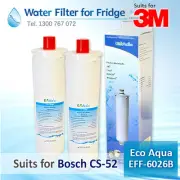 2x ECO AQUA EFF-6026B GENERIC REPLACEMEN Bosch CS-52 Internal Fridge Filter