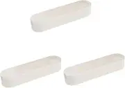 Beavorty 3pcs Box cute cotton swab holder cotton swab case Cartoon swab case travel portable cotton swab box pp cotton swab jewelry Storage Box square travel swab case packing box mini