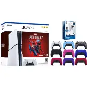 Sony PS5 Slim Disc Marvel’s Spider-Man 2 Bundle w/ Extra Controller and Battery