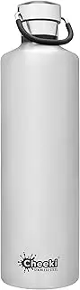 CHEEKI Classic Insulated Bottle, 1 Litre Capacity, Silver