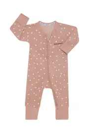 [Bonds] Bonds Newbies Poodlette Zip Cotton Wondersuit in Ditsy Dot Ceramic Dust Size: 0-3 Months 0-3 Months Ditsy Dot Ceramic Dust