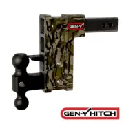 GENY Mega-Duty 21K 9" Drop 2.5" Trailer Hitch Pintle w/ Dual Ball MO 3K TW Truck
