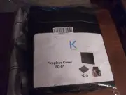 Brand New Klonann Black Fire Place Cover 39" By 32" New FC-01 OBO
