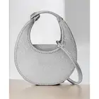 NWT STAUD Micro Diamond Moon Bag
