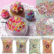 Kangkang@ 100g DIY Polymer Clay Colorful Fake Candy Sweets Sugar Sprinkles Decorations for Fake Cake Dessert Simulation Food Dollhouse Style (B)