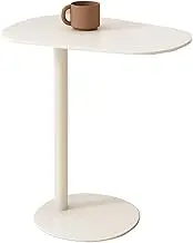 Middai Living Room Side Tables, Stylish Metal Coffee Side Table Bedside Snack Tables, H: 20/25", Various of Colors(Size:63CM,Color:B)