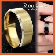TITANIUM BLACK GOLD MENS LADY ENGAGEMENT WEDDING ANNIVERSARY ETERNITY BAND RING