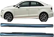 Compatible for Audi A3 8V Sedan Side Skirt Threshold 2013-2017 Sill Trim Car Styling Auto Universal Spoiler Mud Flaps Lip Splitter Bumper(Unpainted)